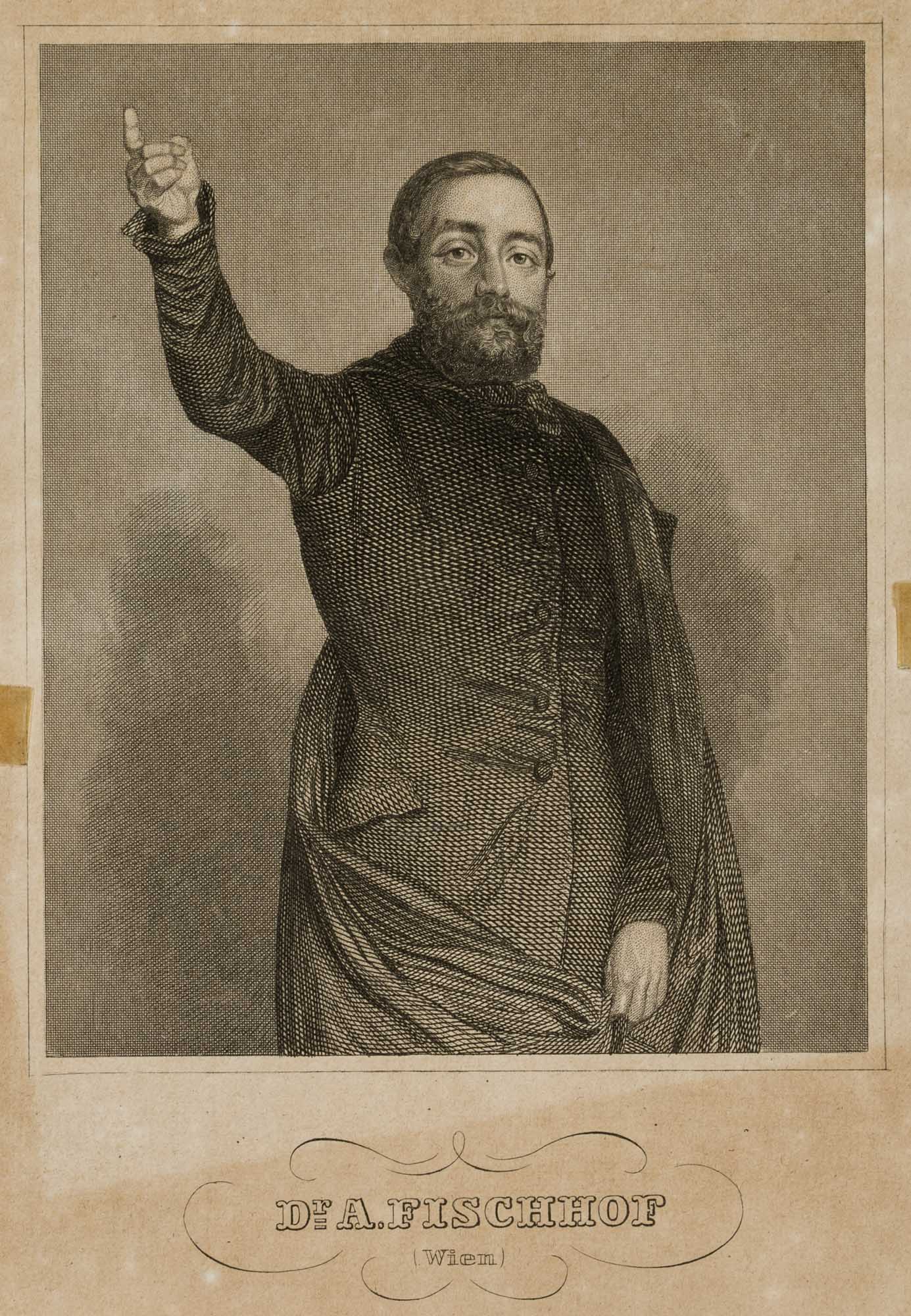 Portrait des Dr. A. FISCHHOF Wien