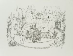 Idyllische Parklandschaft