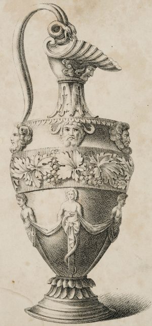 Weinkanne mit reicher Verzierung
