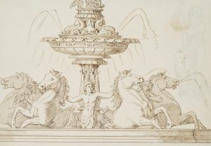 Entwurf für einen Neptunbrunnen