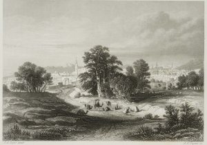Stadtsilhouette v. Damaskus