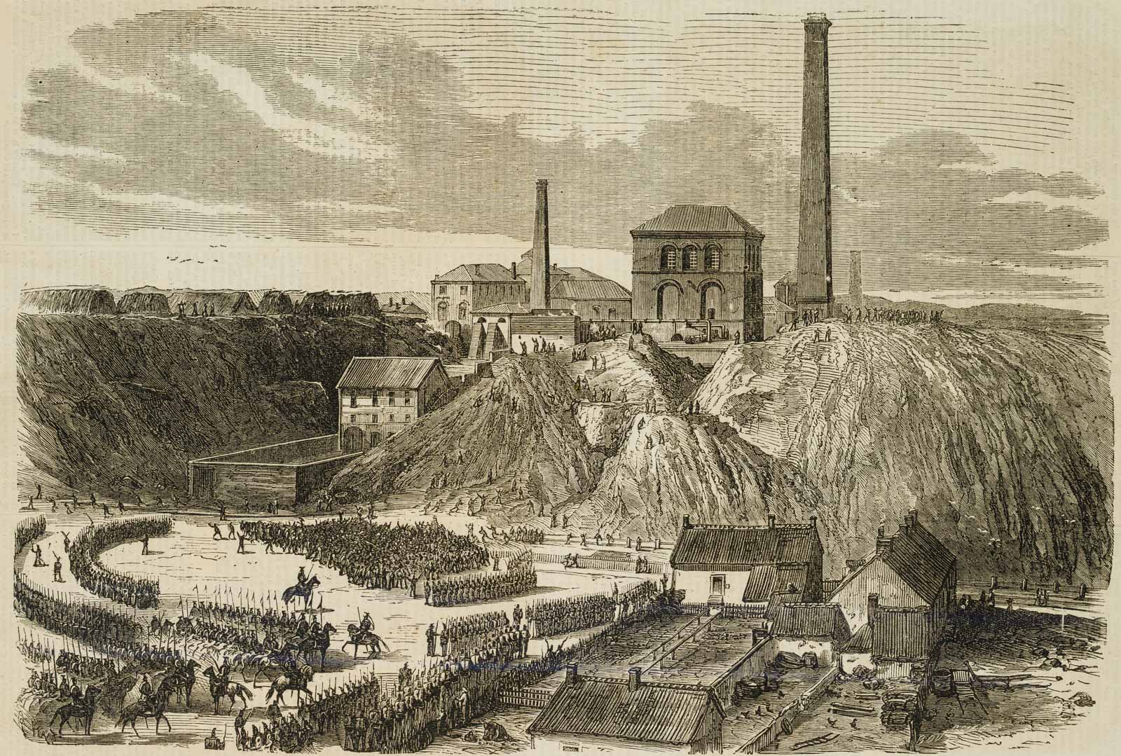 Streik d. Bergarbeiter i. Borinage