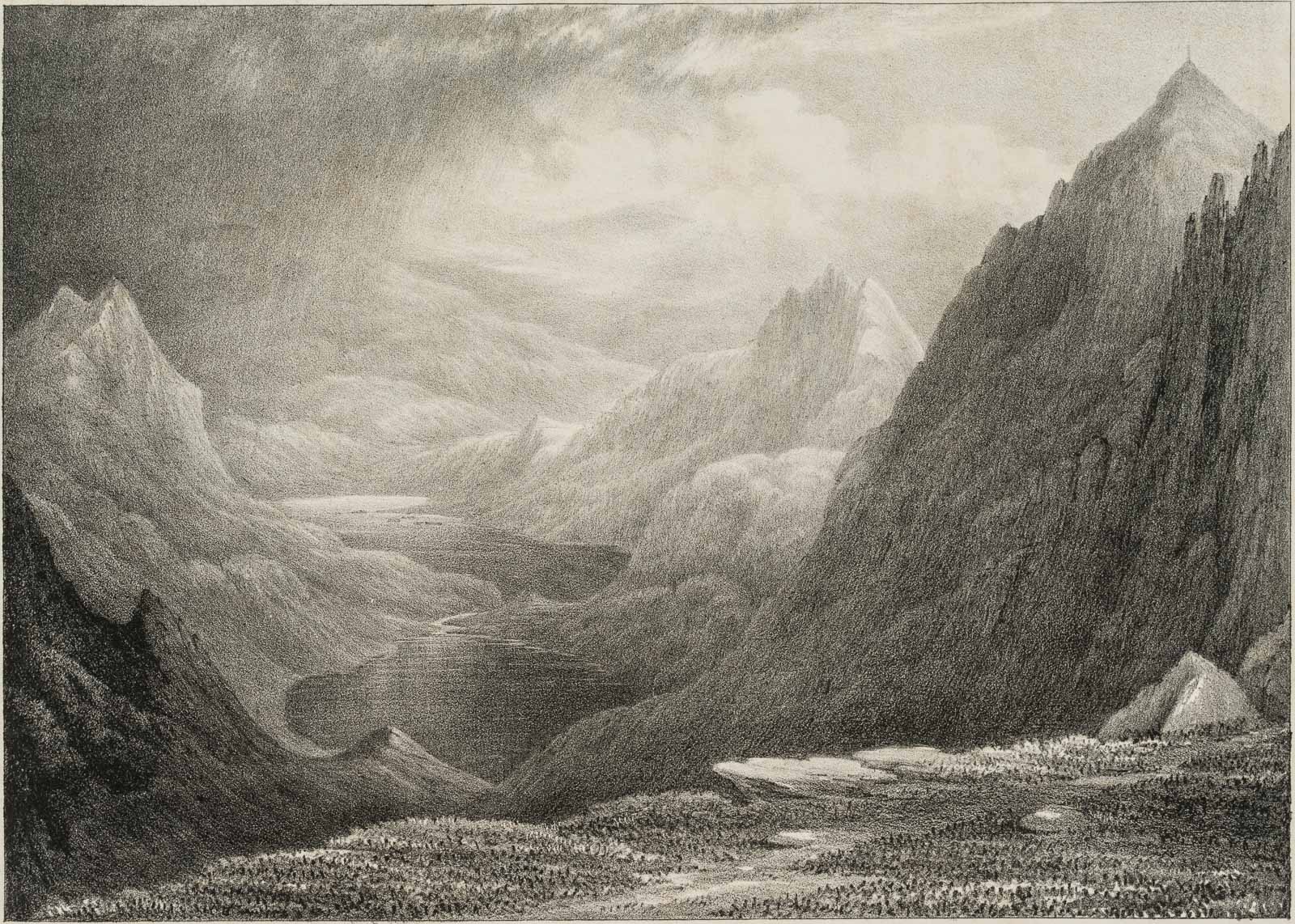 Summit of Snowdon, Gebirgslandschaft