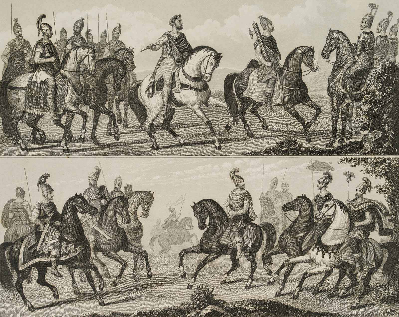Kavallerien römischer Legionäre