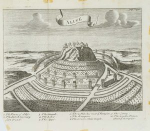 Ansicht der antiken Stadt Alise