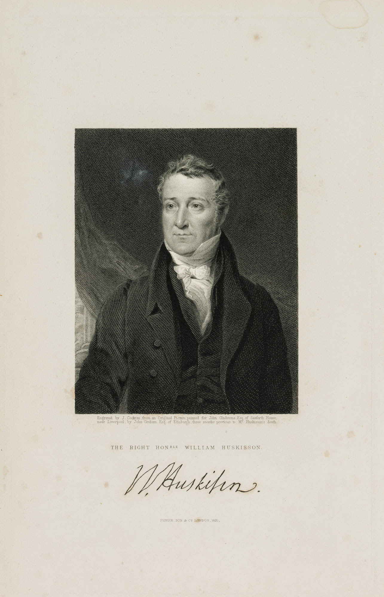 Portrait d. William Huskisson