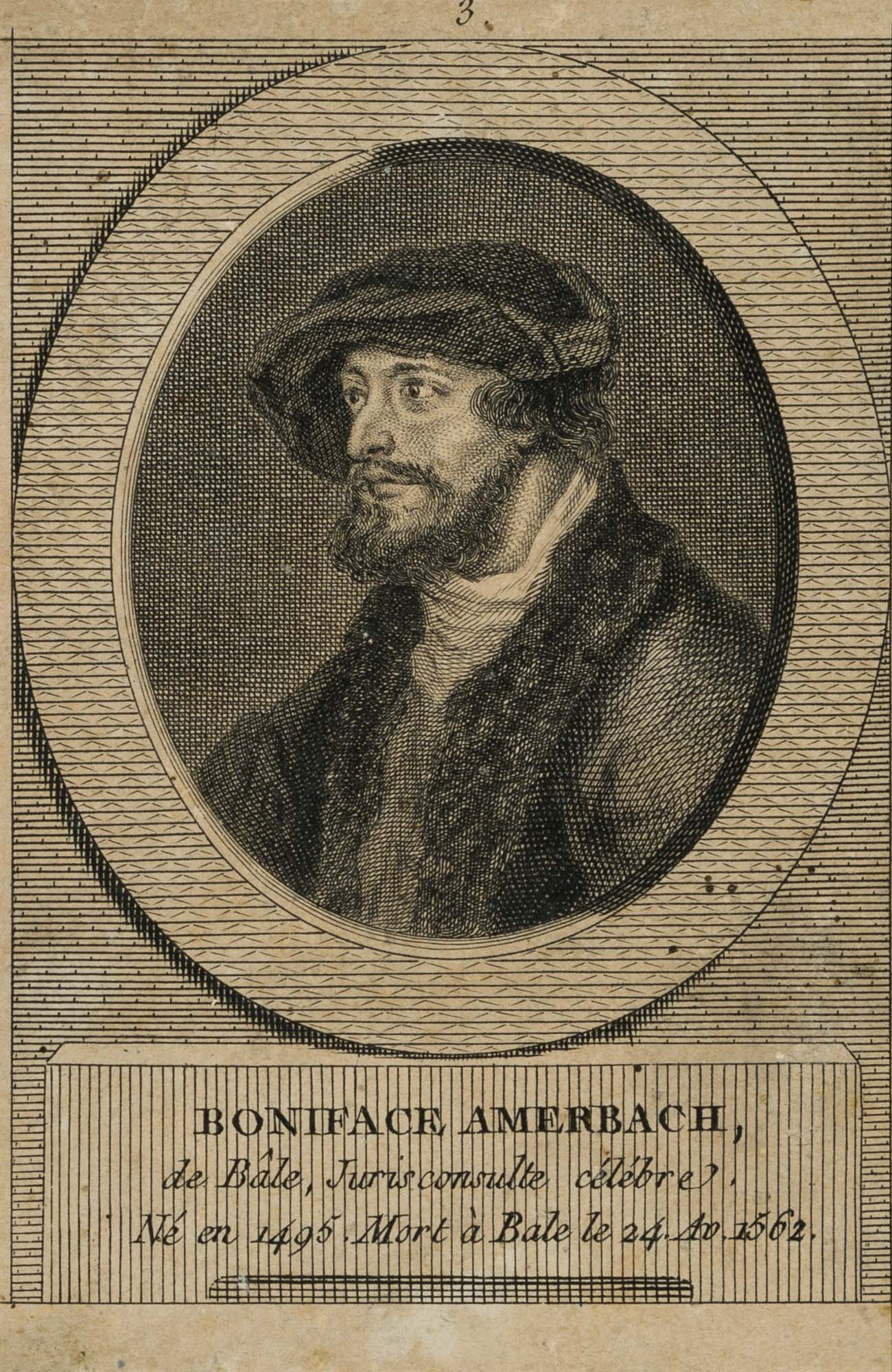 Brustporträt des Bonifacius Amerbach