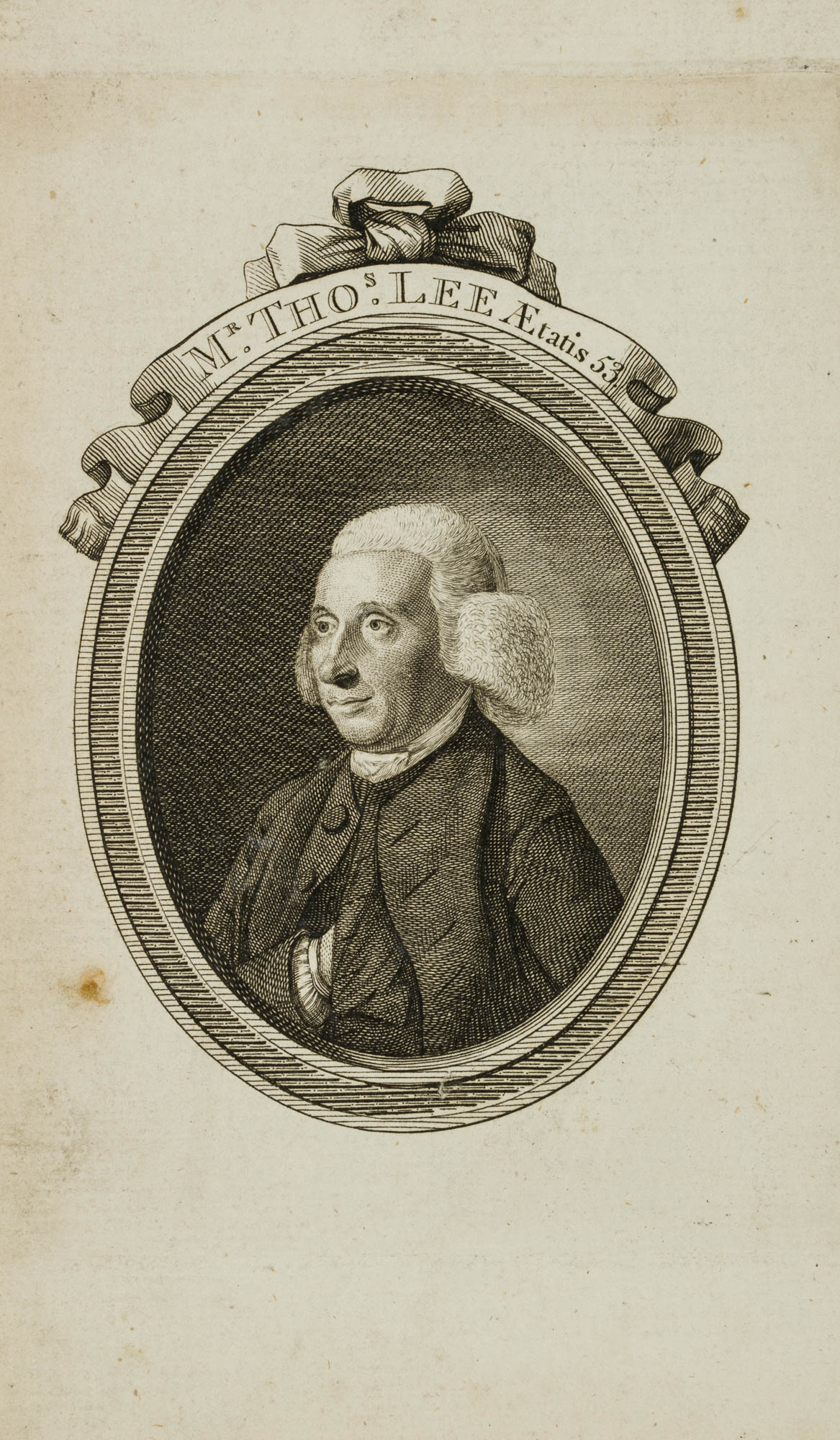 Brustporträt von Mr. Thomas Lee