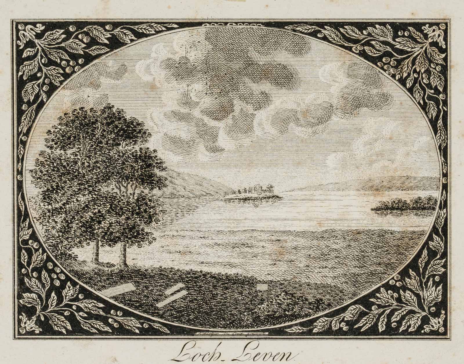 Landschaft. Loch Leven Castle