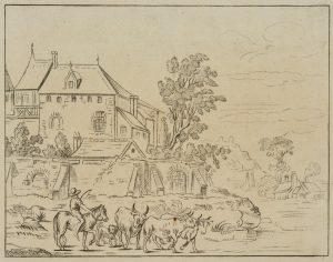 Hirte vor der Stadtmauer
