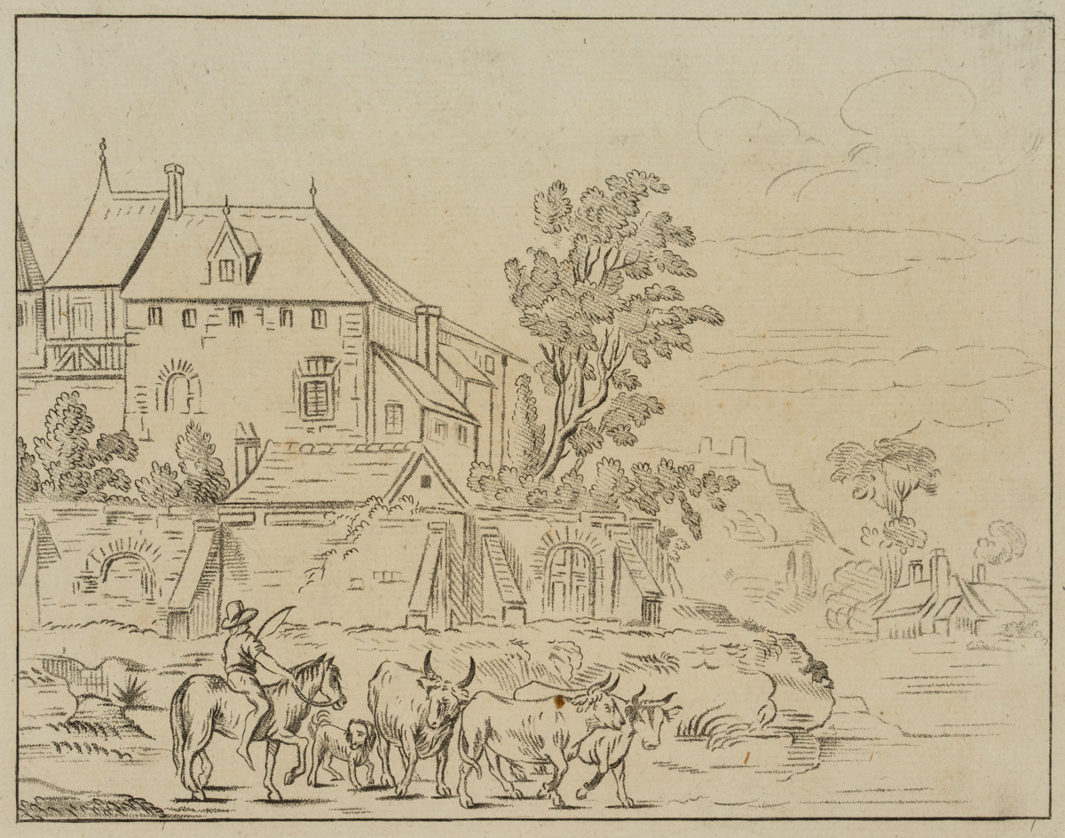Hirte vor der Stadtmauer