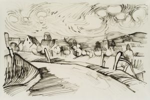 Landschaft mit Wolkenspiel