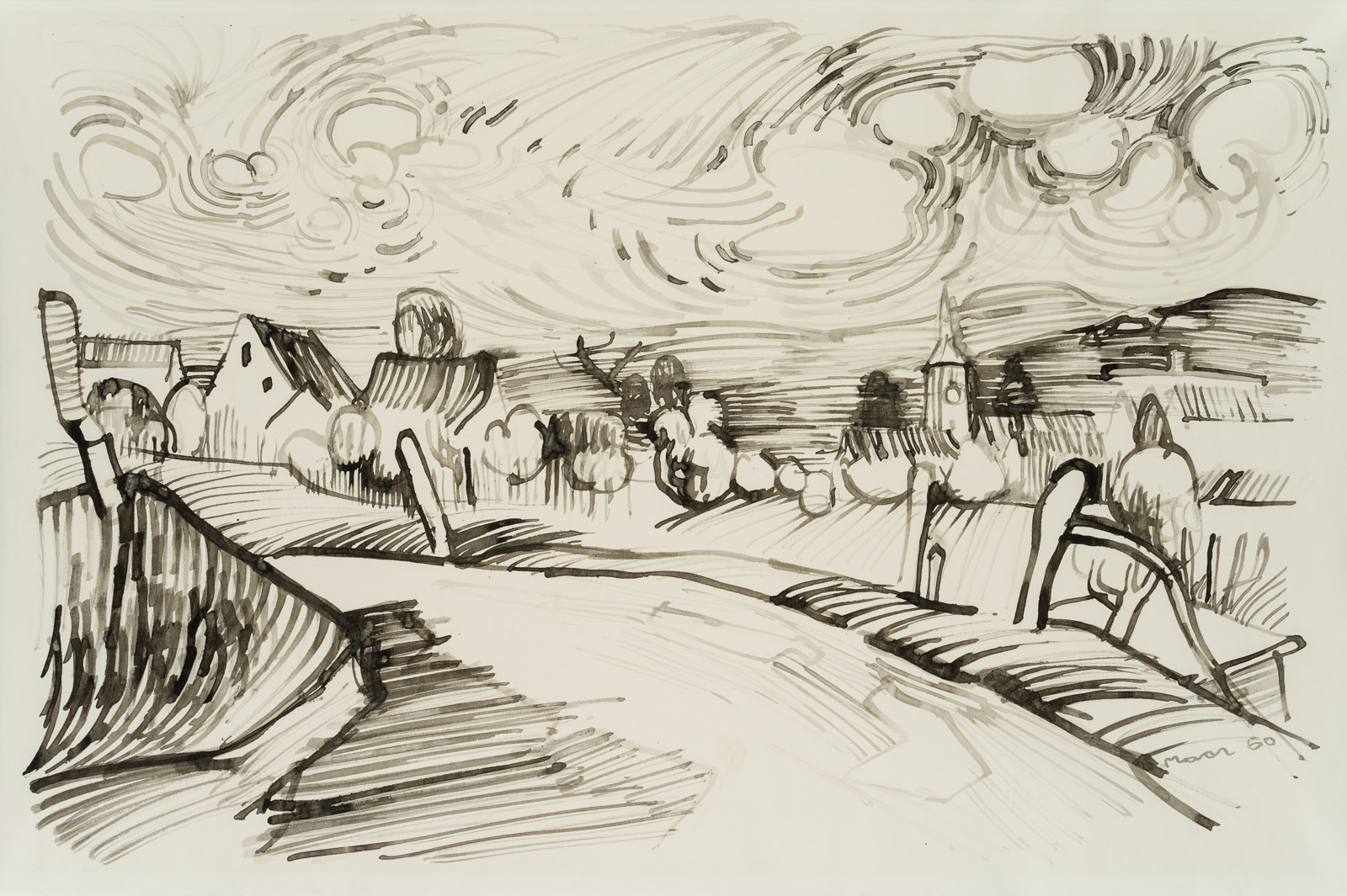 Landschaft mit Wolkenspiel