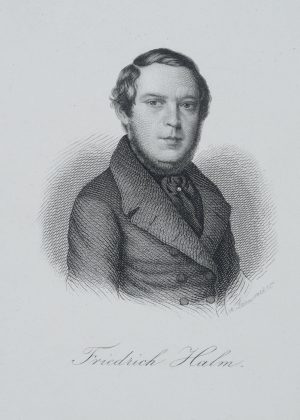 Porträt d. Dichters Friedrich Halm