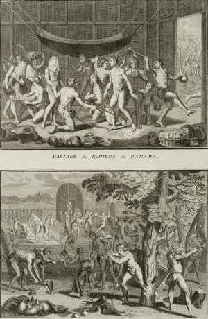 Heirat der Indianer von Panama
