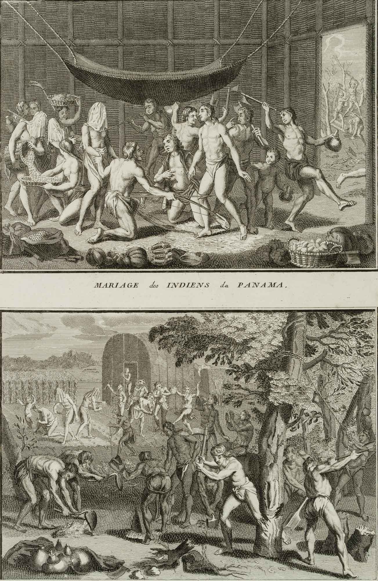 Heirat der Indianer von Panama