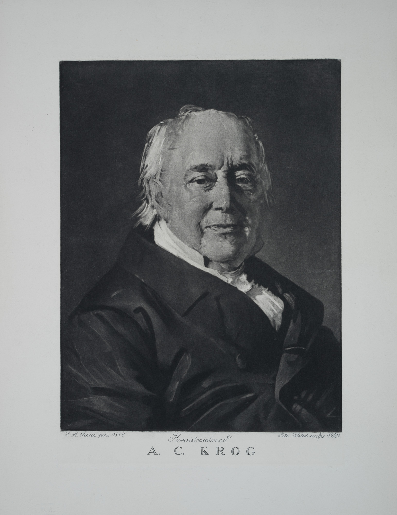 Porträt des A.C. Krog