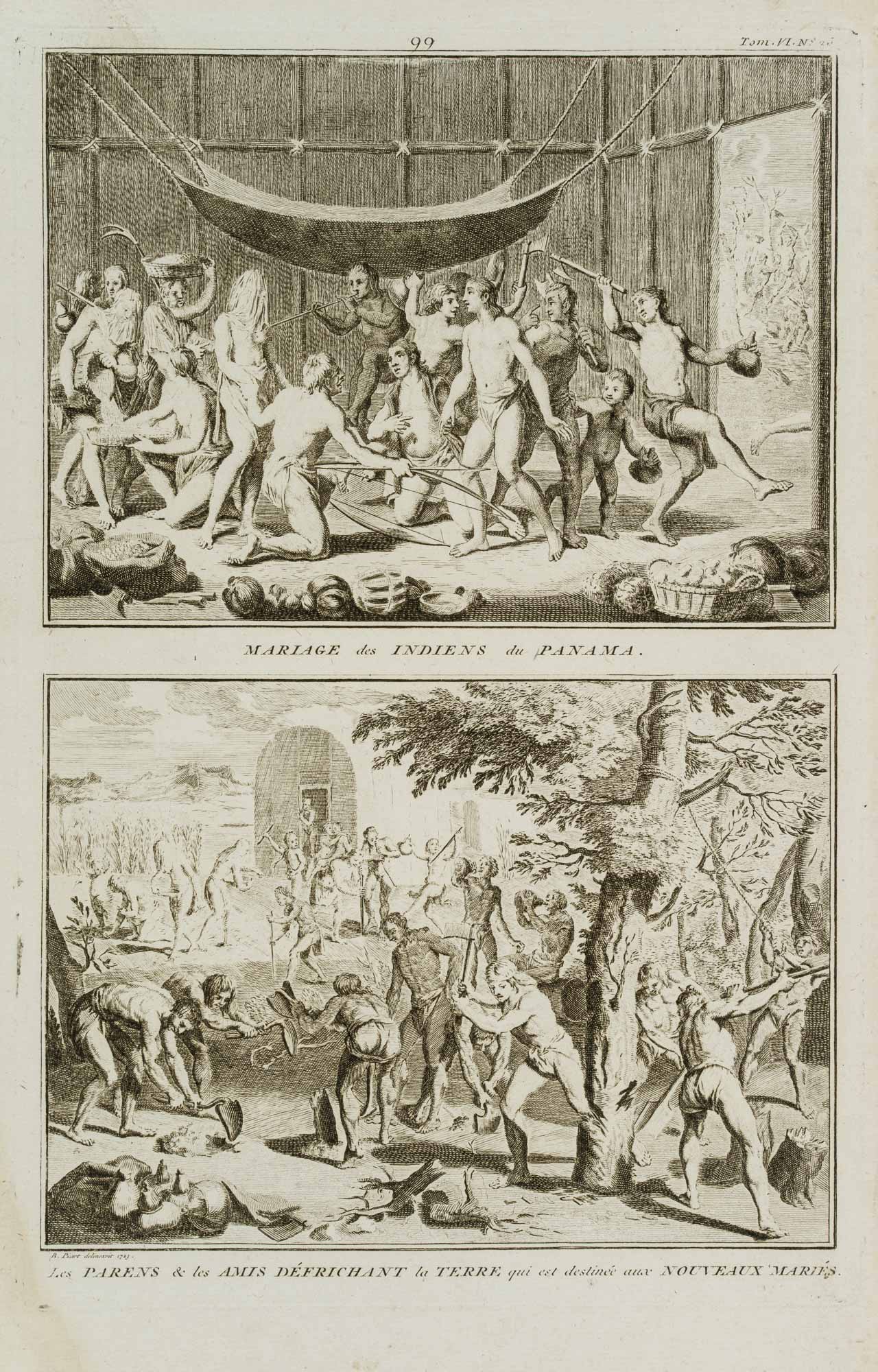 Heirat der Indianer von Panama