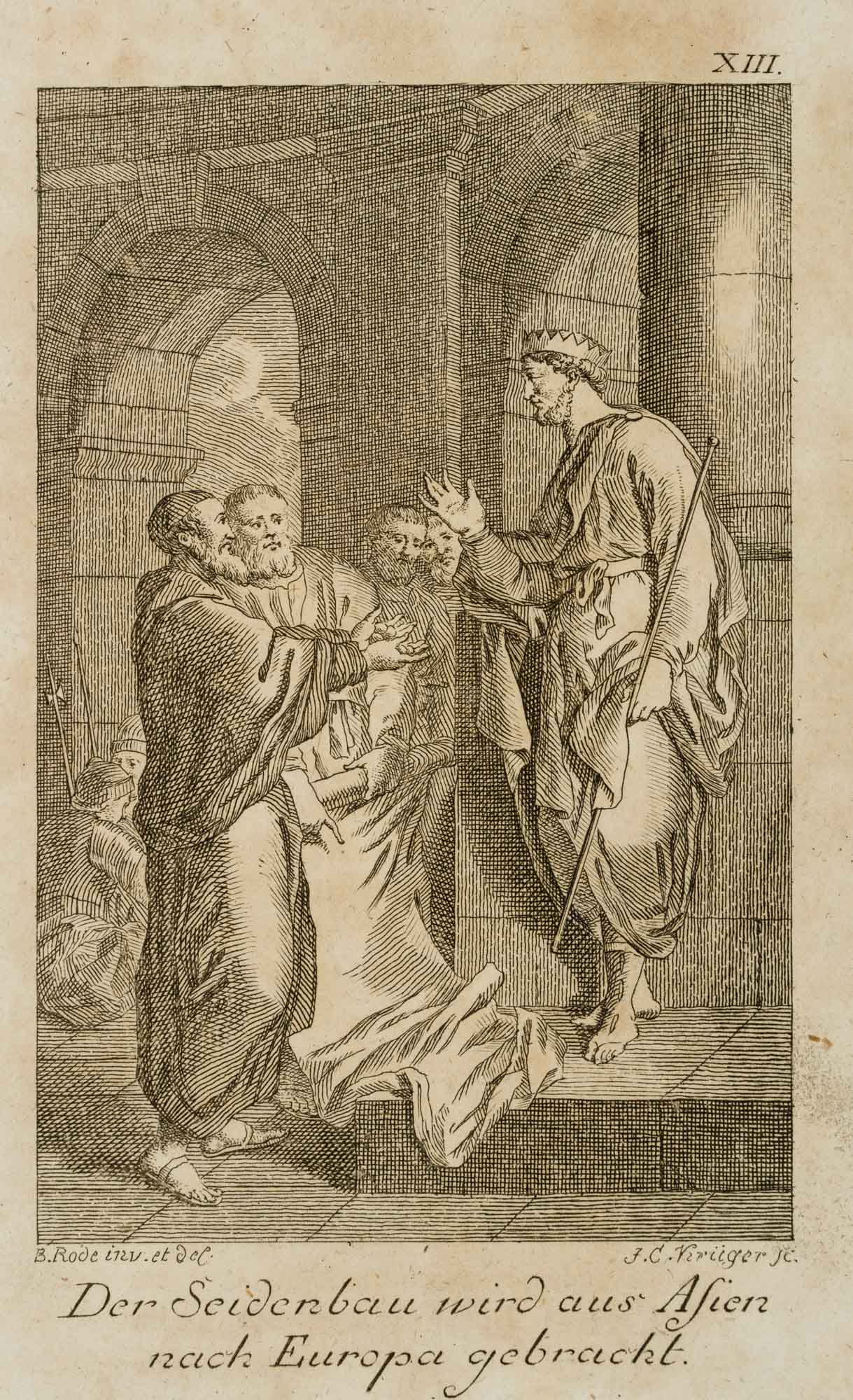 Seidenbau, Schröckhs Weltgeschichte