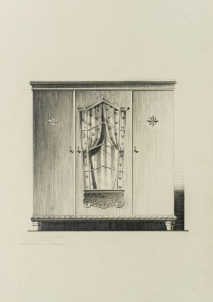 Entwurf, Schrank mit Aufsatz, 1930er