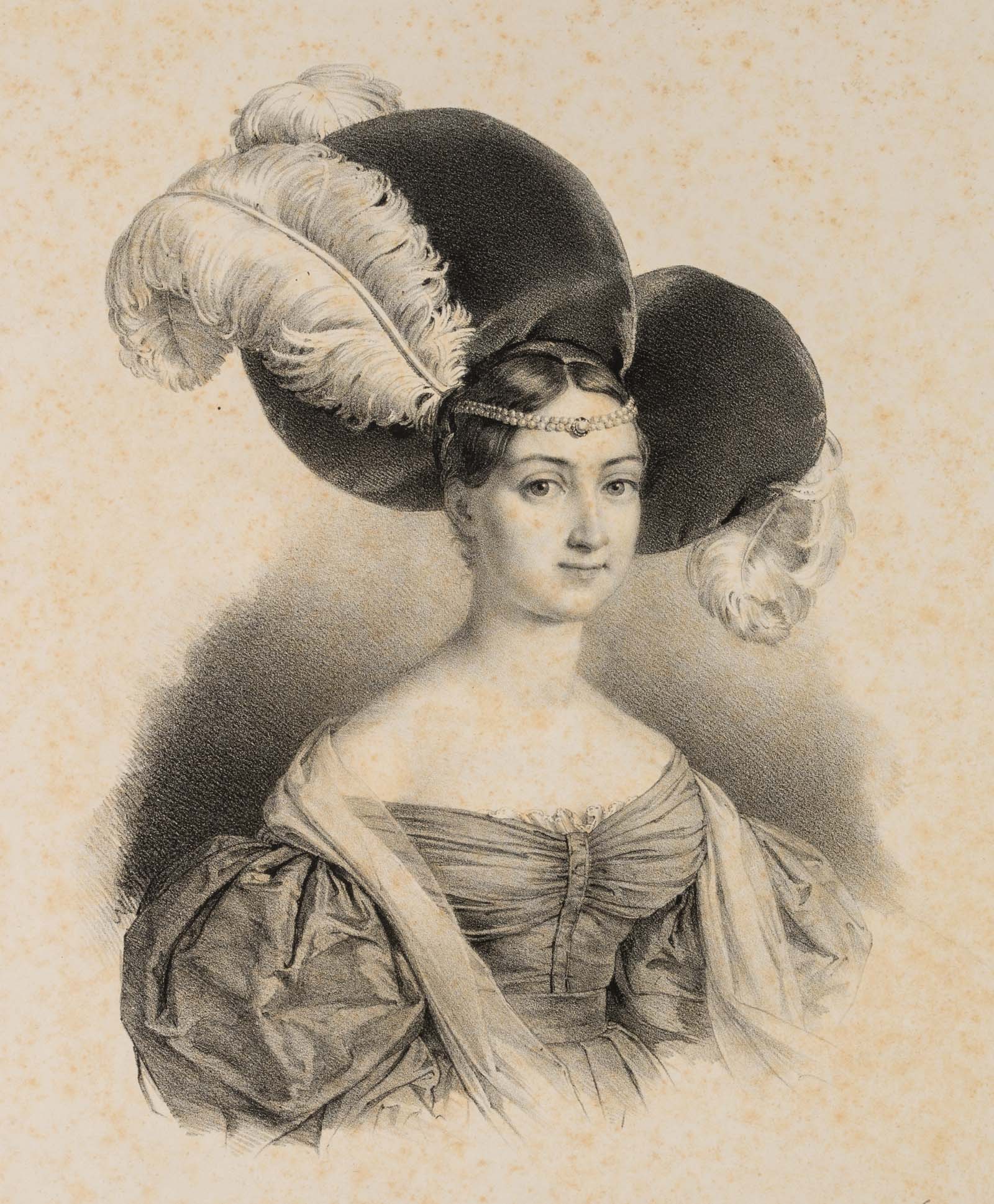 Bildnis einer Dame mit Federhut