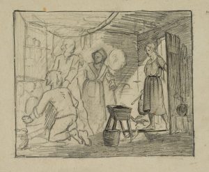 Familienszene, Genrestudie