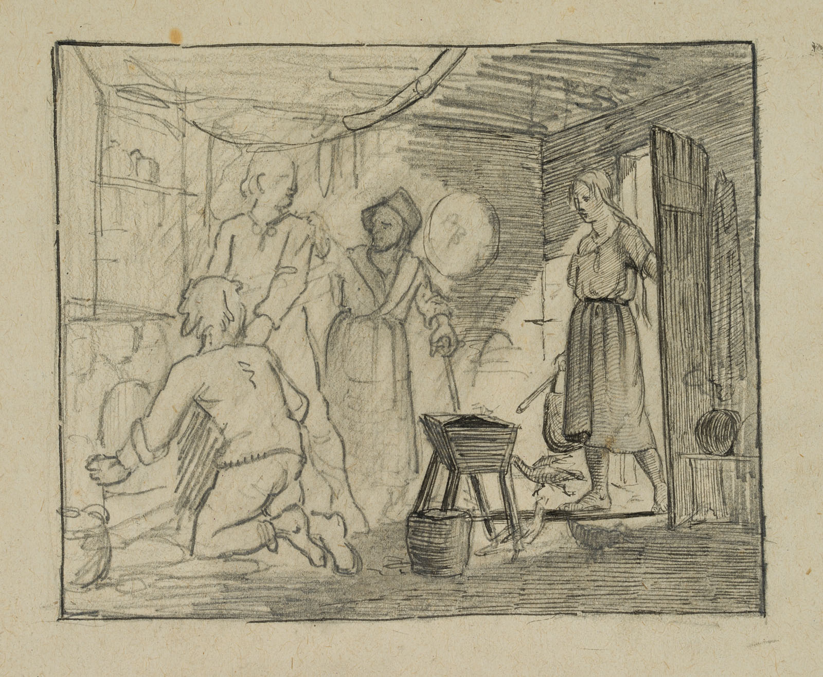 Familienszene, Genrestudie
