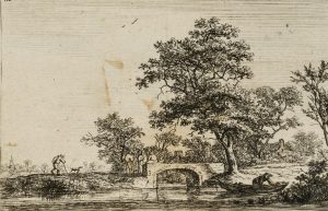 Belebte Flusslandschaft