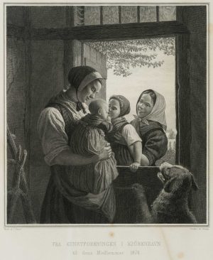 Die kleinen Nachbarn, Genrebild