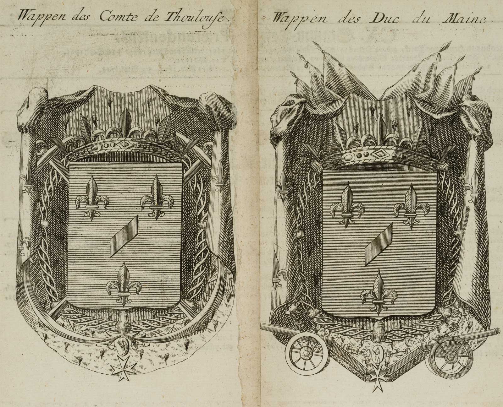 Wappen des Comte de Thoulouse / des Duc du Maine