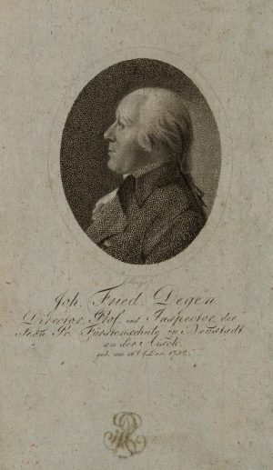 Bildnis Johann Friedrich Degen