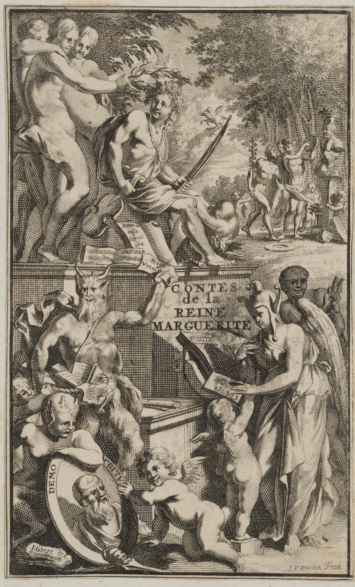 Frontispiz, Contes de Marguerite de Valois