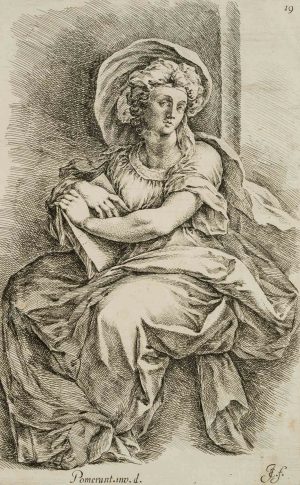 Frau in Kleid
