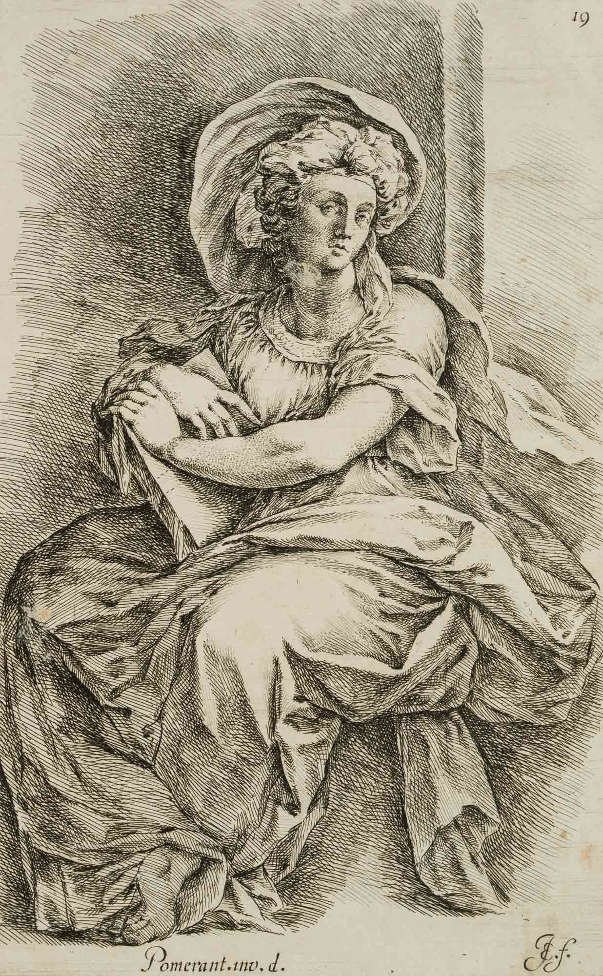 Frau in Kleid