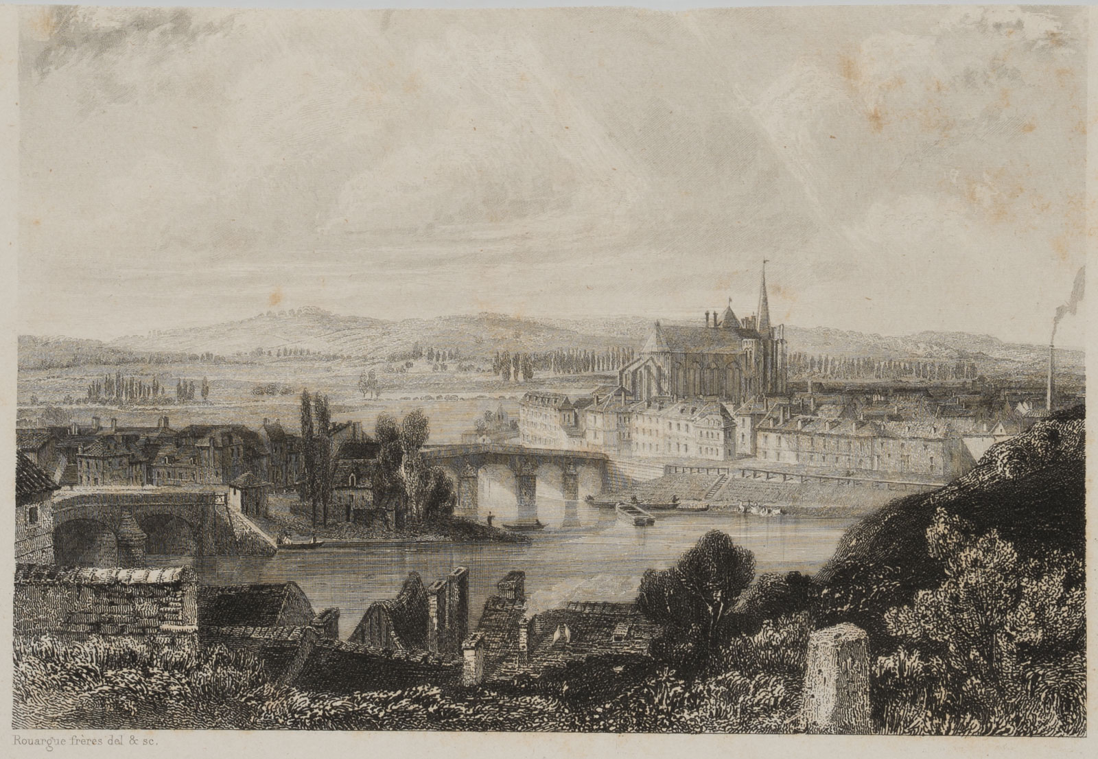 Stadtansicht von Montereau