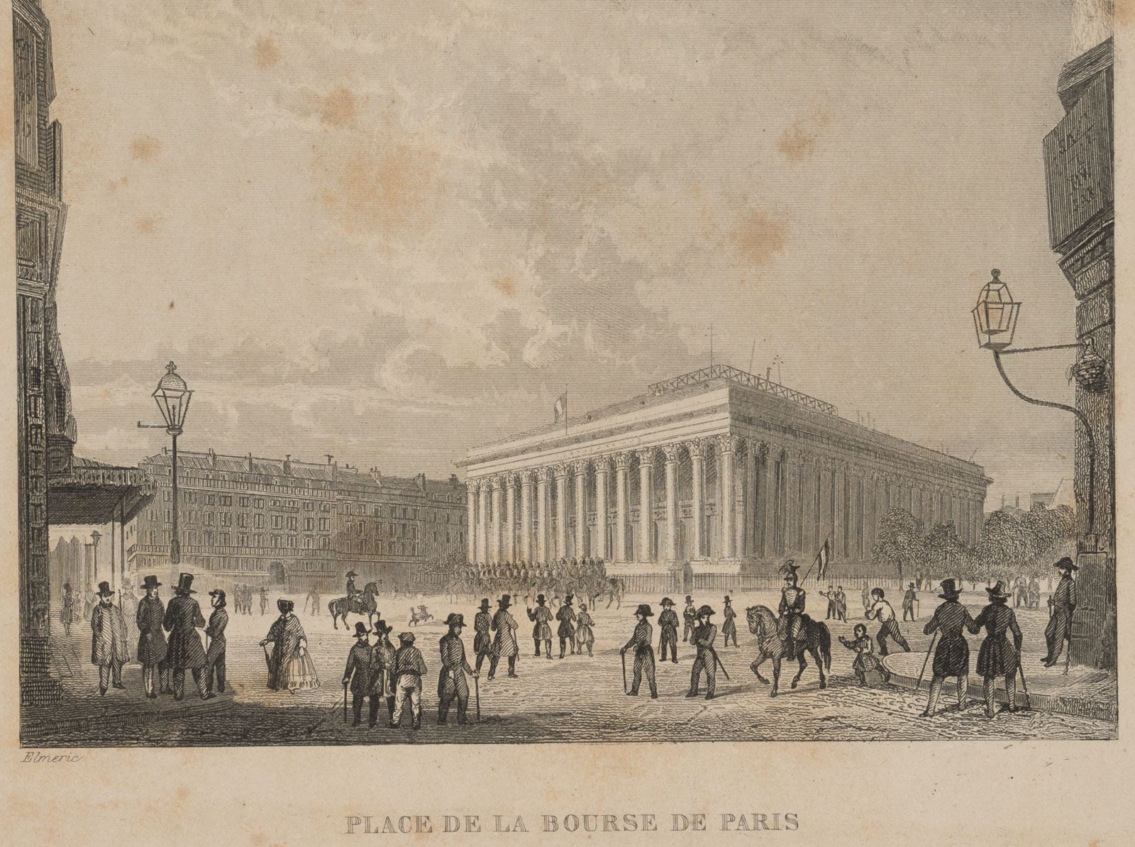 Place de la Bourse mit Soldaten