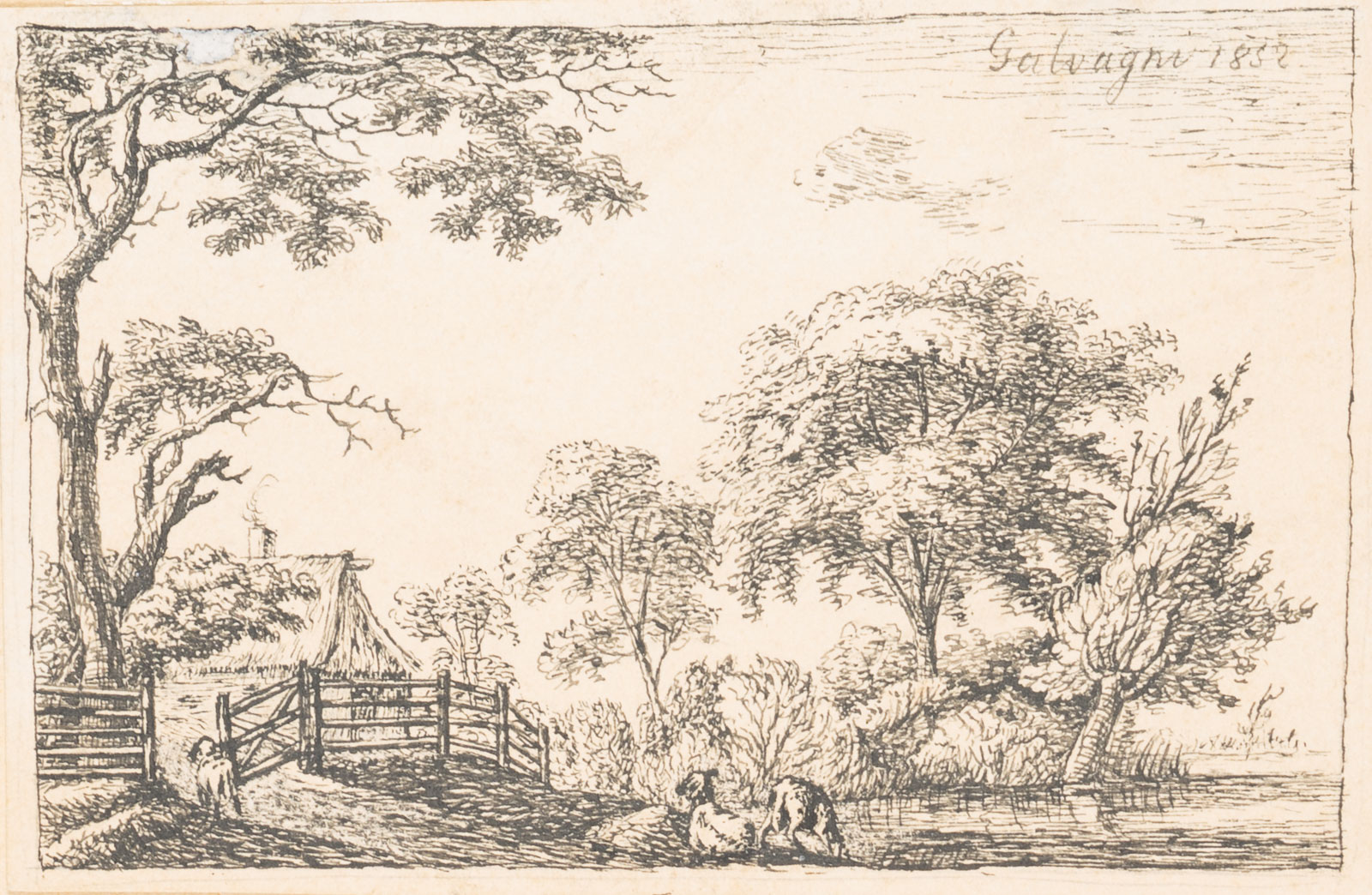 Ländliche Idylle mit Gehöft