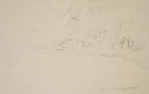 Reizvolle alpine Landschaftsstudie