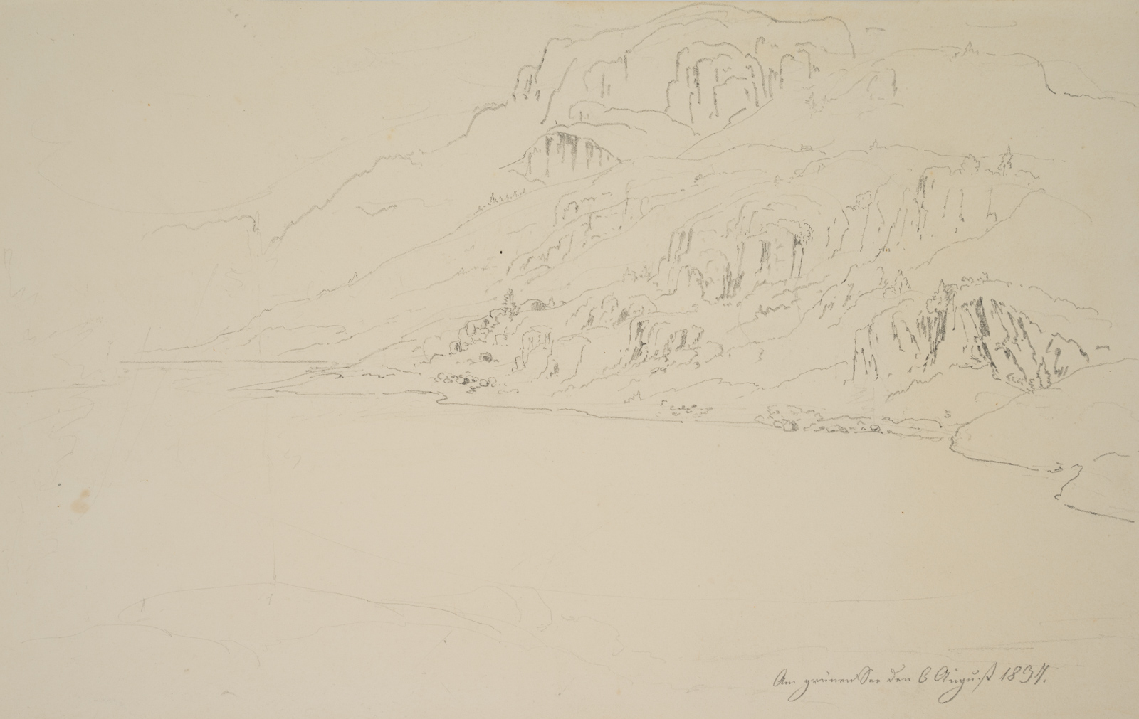 Reizvolle alpine Landschaftsstudie