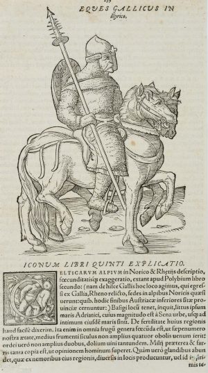 Gallischer Ritter zu Pferde