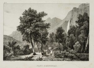 Nant d'Arpenas mit Wasserfall