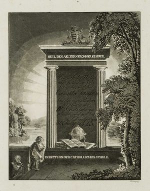 Belobigungstafel eines Schülers