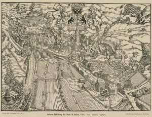 Erste Darst. der Stadt St. Gallen