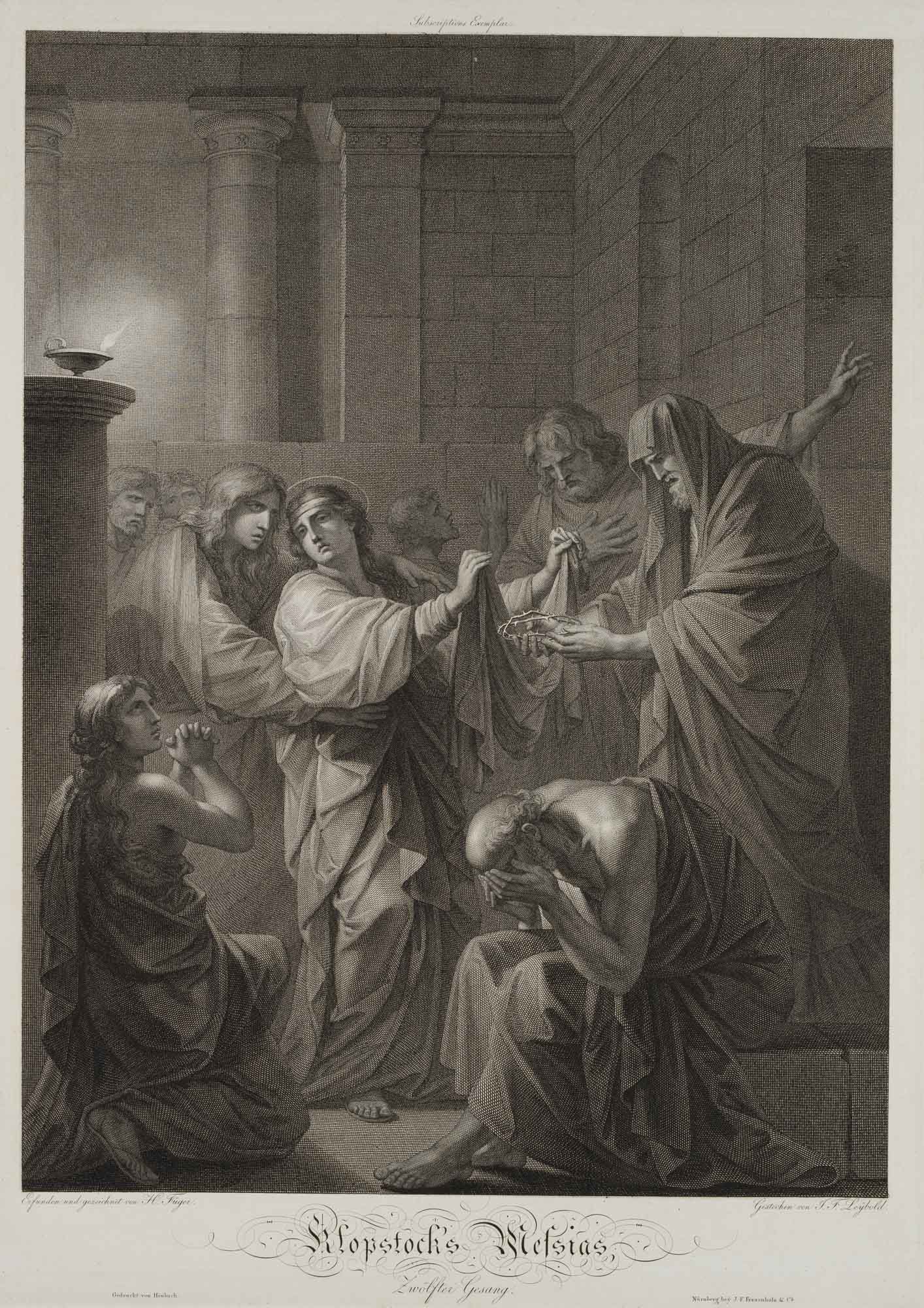 Klopstock's Messias, Grablegung