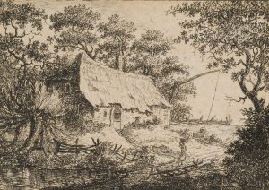 Rustikales Haus am Fluss