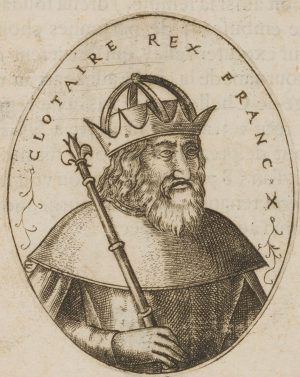 Porträt des König Chlothar II.