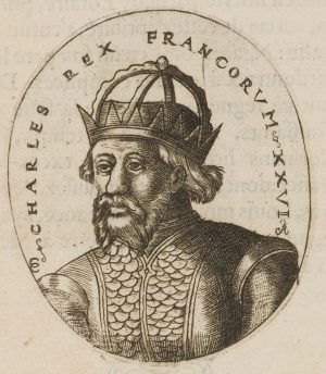Porträt des König Karl d. Kahle
