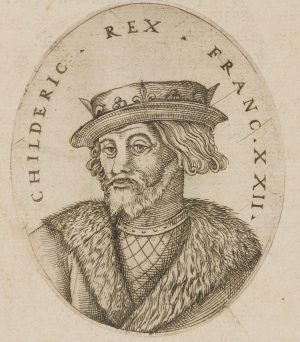 Porträt des König Childeric