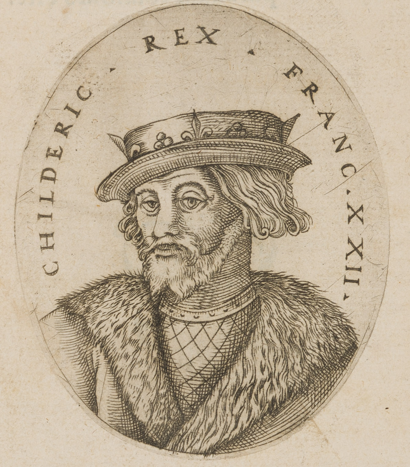 Porträt des König Childeric