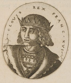Porträt des König Chlodwig III.